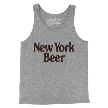 New York Beer Men/Unisex Tank Top-Allegiant Goods Co. Vintage Sports Apparel