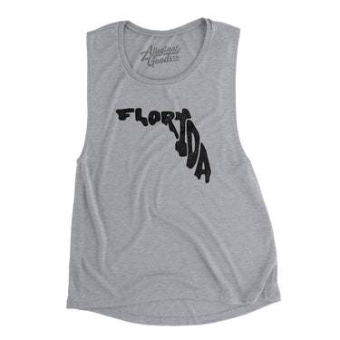 Florida State Shape Text Women's Flowey Scoopneck Muscle Tank-Allegiant Goods Co. Vintage Sports Apparel