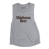 Oklahoma Beer Women's Flowey Scoopneck Muscle Tank-Athletic Heather-Allegiant Goods Co. Vintage Sports Apparel