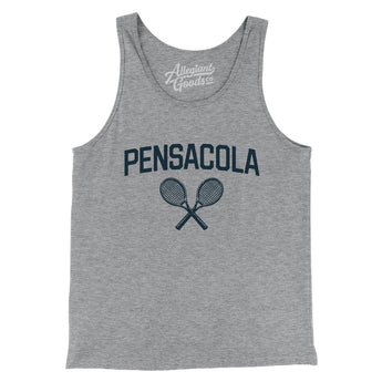 Pensacola Tennis Men/Unisex Tank Top-Athletic Heather-Allegiant Goods Co. Vintage Sports Apparel