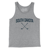 South Dakota Golf Men/Unisex Tank Top-Athletic Heather-Allegiant Goods Co. Vintage Sports Apparel