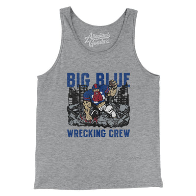 Big Blue Wrecking Crew Men/Unisex Tank Top-Athletic Heather-Allegiant Goods Co. Vintage Sports Apparel