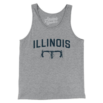 Illinois Cycling Men/Unisex Tank Top-Athletic Heather-Allegiant Goods Co. Vintage Sports Apparel