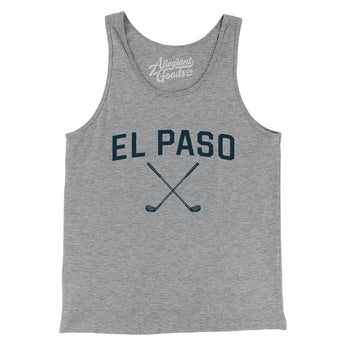 El Paso Golf Men/Unisex Tank Top-Athletic Heather-Allegiant Goods Co. Vintage Sports Apparel