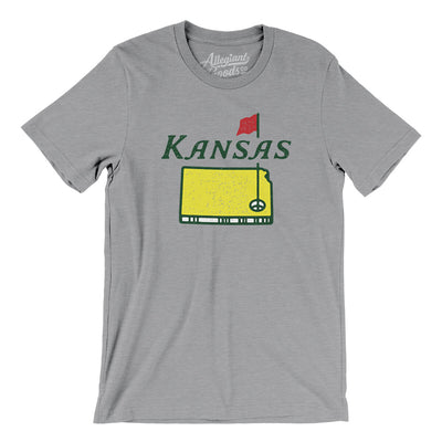 Kansas Golf Men/Unisex T-Shirt-Athletic Heather-Allegiant Goods Co. Vintage Sports Apparel