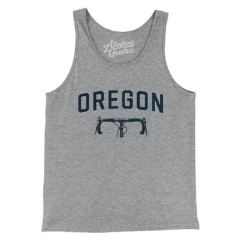 Oregon Cycling Men/Unisex Tank Top-Athletic Heather-Allegiant Goods Co. Vintage Sports Apparel