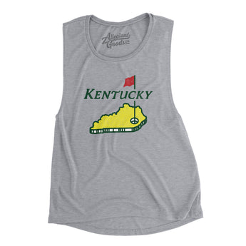 Kentucky Golf Women's Flowey Scoopneck Muscle Tank-Allegiant Goods Co. Vintage Sports Apparel