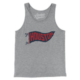 Houston Pennant Men/Unisex Tank Top-Allegiant Goods Co. Vintage Sports Apparel