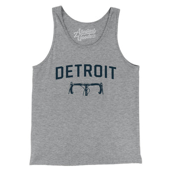 Detroit Cycling Men/Unisex Tank Top-Athletic Heather-Allegiant Goods Co. Vintage Sports Apparel