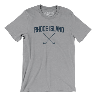 Rhode Island Golf Men/Unisex T-Shirt-Athletic Heather-Allegiant Goods Co. Vintage Sports Apparel