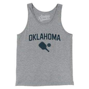 Oklahoma Pickleball Men/Unisex Tank Top-Athletic Heather-Allegiant Goods Co. Vintage Sports Apparel