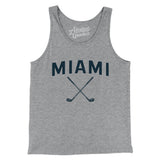 Miami Golf Men/Unisex Tank Top-Athletic Heather-Allegiant Goods Co. Vintage Sports Apparel