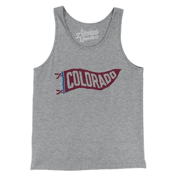 Colorado Pennant Men/Unisex Tank Top-Allegiant Goods Co. Vintage Sports Apparel