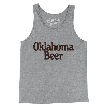 Oklahoma Beer Men/Unisex Tank Top-Allegiant Goods Co. Vintage Sports Apparel