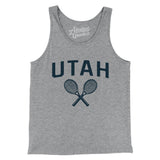 Utah Tennis Men/Unisex Tank Top-Athletic Heather-Allegiant Goods Co. Vintage Sports Apparel