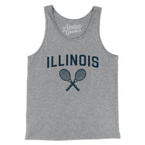 Illinois Tennis Men/Unisex Tank Top-Athletic Heather-Allegiant Goods Co. Vintage Sports Apparel