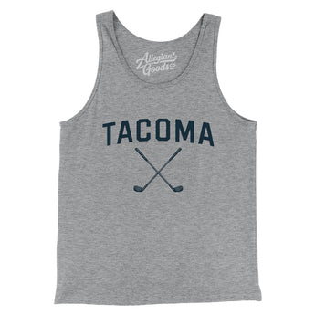 Tacoma Golf Men/Unisex Tank Top-Athletic Heather-Allegiant Goods Co. Vintage Sports Apparel