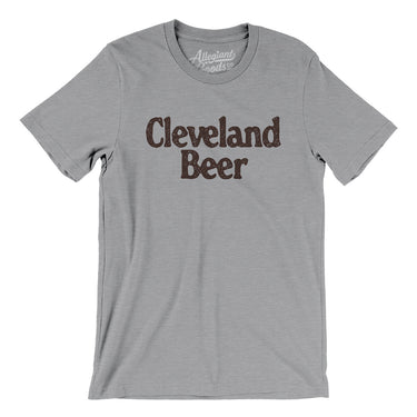Cleveland Beer Men/Unisex T-Shirt-Athletic Heather-Allegiant Goods Co. Vintage Sports Apparel