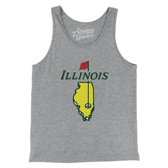Illinois Golf Men/Unisex Tank Top-Allegiant Goods Co. Vintage Sports Apparel