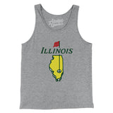 Illinois Golf Men/Unisex Tank Top-Allegiant Goods Co. Vintage Sports Apparel