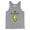 Illinois Golf Men/Unisex Tank Top-Athletic Heather-Allegiant Goods Co. Vintage Sports Apparel
