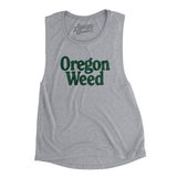 Oregon Weed Women's Flowey Scoopneck Muscle Tank-Athletic Heather-Allegiant Goods Co. Vintage Sports Apparel