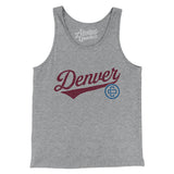Denver Vintage Script Men/Unisex Tank Top-Allegiant Goods Co. Vintage Sports Apparel
