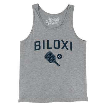 Biloxi Pickleball Men/Unisex Tank Top-Athletic Heather-Allegiant Goods Co. Vintage Sports Apparel