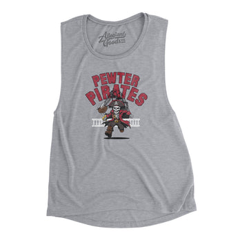 Pewter Pirates Women's Flowey Scoopneck Muscle Tank-Allegiant Goods Co. Vintage Sports Apparel