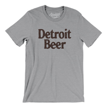 Detroit Beer Men/Unisex T-Shirt-Athletic Heather-Allegiant Goods Co. Vintage Sports Apparel