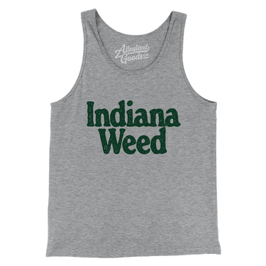 Indiana Weed Men/Unisex Tank Top-Athletic Heather-Allegiant Goods Co. Vintage Sports Apparel