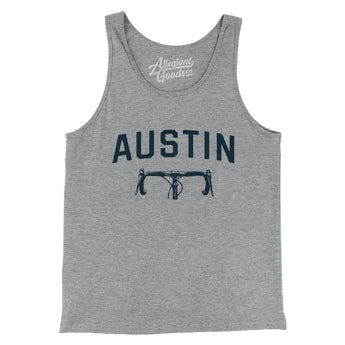 Austin Cycling Men/Unisex Tank Top-Athletic Heather-Allegiant Goods Co. Vintage Sports Apparel