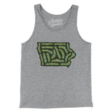 Iowa Golf Course Men/Unisex Tank Top-Athletic Heather-Allegiant Goods Co. Vintage Sports Apparel