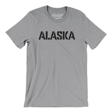 Alaska Military Stencil Men/Unisex T-Shirt-Allegiant Goods Co. Vintage Sports Apparel