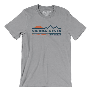 Sierra Vista Mountain Sunset Men/Unisex T-Shirt-Athletic Heather-Allegiant Goods Co. Vintage Sports Apparel