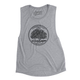 Connecticut State Quarter Women's Flowey Scoopneck Muscle Tank-Allegiant Goods Co. Vintage Sports Apparel