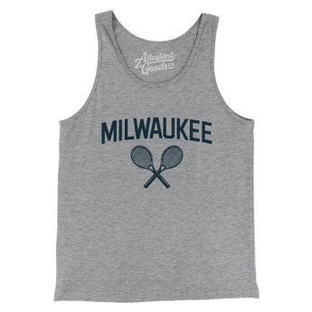 Milwaukee Tennis Men/Unisex Tank Top-Athletic Heather-Allegiant Goods Co. Vintage Sports Apparel