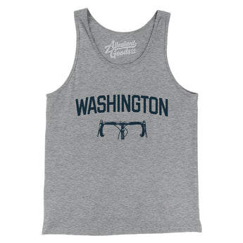 Washington Cycling Men/Unisex Tank Top-Athletic Heather-Allegiant Goods Co. Vintage Sports Apparel