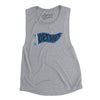 Detroit Pennant Women's Flowey Scoopneck Muscle Tank-Athletic Heather-Allegiant Goods Co. Vintage Sports Apparel