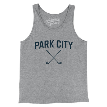 Park City Golf Men/Unisex Tank Top-Athletic Heather-Allegiant Goods Co. Vintage Sports Apparel