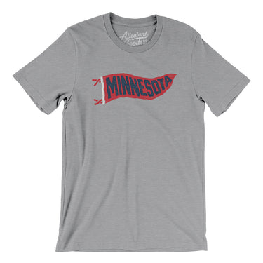 Minnesota Pennant Men/Unisex T-Shirt-Allegiant Goods Co. Vintage Sports Apparel