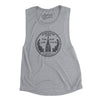 Maryland State Quarter Women's Flowey Scoopneck Muscle Tank-Athletic Heather-Allegiant Goods Co. Vintage Sports Apparel