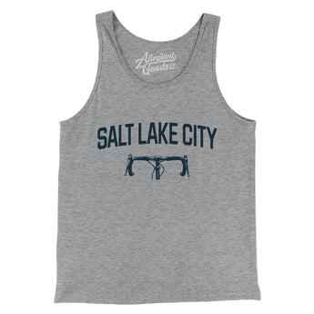 Salt Lake City Cycling Men/Unisex Tank Top-Athletic Heather-Allegiant Goods Co. Vintage Sports Apparel