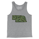 Nebraska Golf Course Men/Unisex Tank Top-Athletic Heather-Allegiant Goods Co. Vintage Sports Apparel