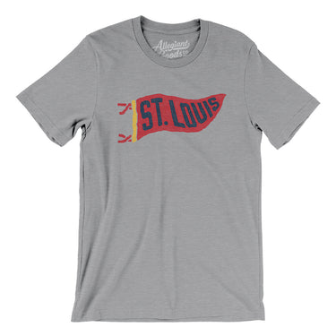 St Louis Pennant Men/Unisex T-Shirt-Allegiant Goods Co. Vintage Sports Apparel