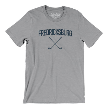 Fredericksburg Golf Men/Unisex T-Shirt-Athletic Heather-Allegiant Goods Co. Vintage Sports Apparel