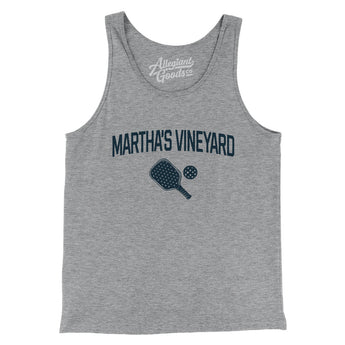 Martha's Vineyard Pickleball Men/Unisex Tank Top-Athletic Heather-Allegiant Goods Co. Vintage Sports Apparel
