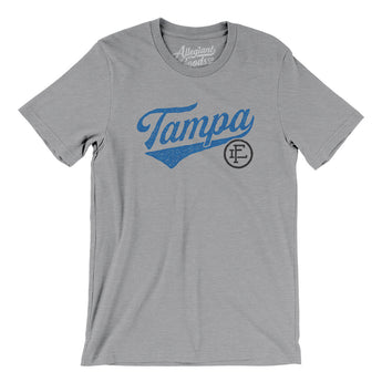 Tampa Vintage Script Men/Unisex T-Shirt-Allegiant Goods Co. Vintage Sports Apparel