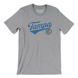 Tampa Vintage Script Men/Unisex T-Shirt-Athletic Heather-Allegiant Goods Co. Vintage Sports Apparel