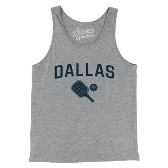 Dallas Pickleball Men/Unisex Tank Top-Athletic Heather-Allegiant Goods Co. Vintage Sports Apparel